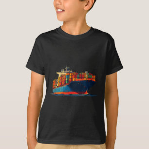 Leuke transportschip Zoek voor Container liefhebbe T-shirt