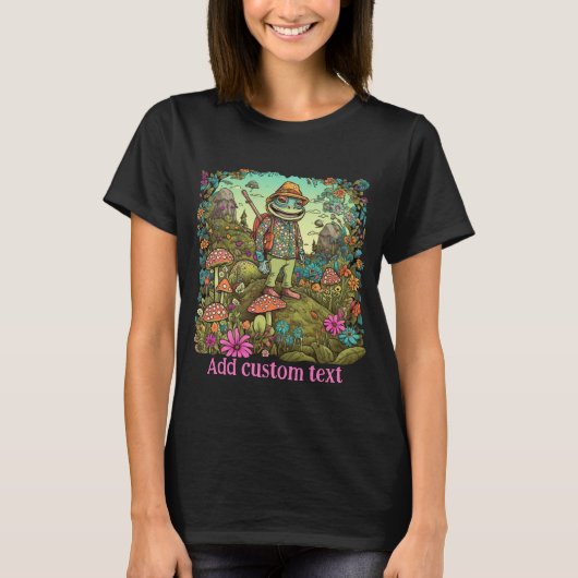 Leuke Traveller kikker hippie bos, Toad Lovers T-shirt (Voorkant)