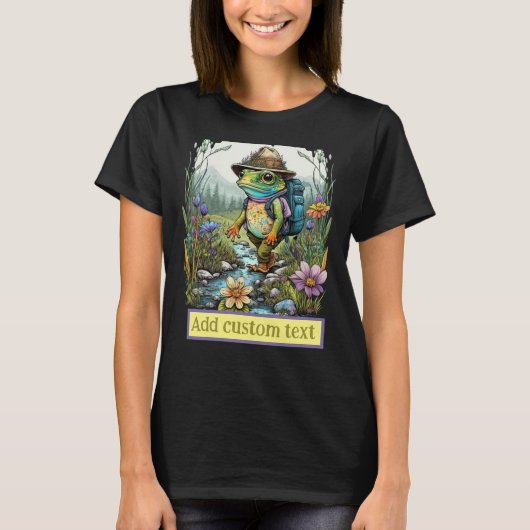 Leuke Traveller kikker hippie bos, Toad Lovers T-shirt (Voorkant)