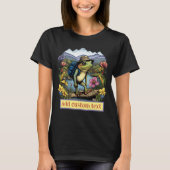 Leuke Traveller kikker hippie bos, Toad Lovers T-shirt (Voorkant)