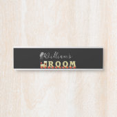 Leuke Trein Kamer Jongen's Wall Hanging Deurbordje (Voorkant)