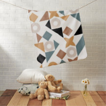 Leuke trendy Bauhaus geometrische XOXO Baby deken