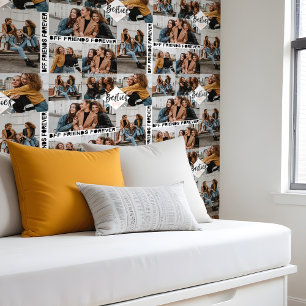 Leuke trendy BFF beste vrienden voor altijd fotoco Behang