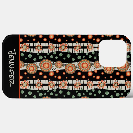 Leuke trendy bloemstijl Moderne naam Inspirivity Case-Mate iPhone Case (Achterkant (horizontaal))