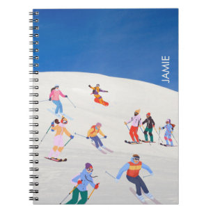 Leuke Trendy Kerst Winter Reizen Feestdagen Ski Notitieboek