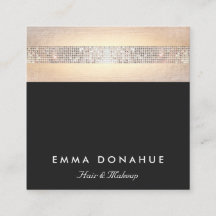 Leuke Trendy Sequin en Gouden Strepen Zwart Vierka