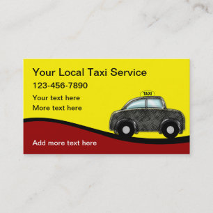Leuke Trendy Taxi Visitekaartjes