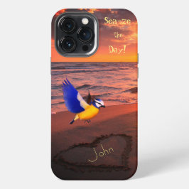 Leuke trendy zee-zeevogel iPhone 13 pro max hoesje