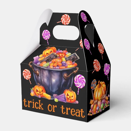 Leuke Trick or treat Halloween Bedankdoosjes (Voorkant Zijde)