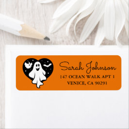 Leuke Trick or treat Halloween pompoen label