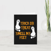 Leuke Trick or treat ruik mijn Feet Halloween Kaart (Voorkant)