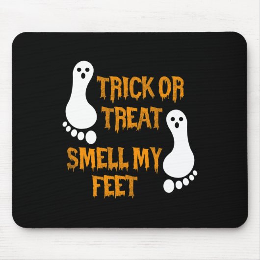 Leuke Trick or treat ruik mijn Feet Halloween Muismat (Voorkant)