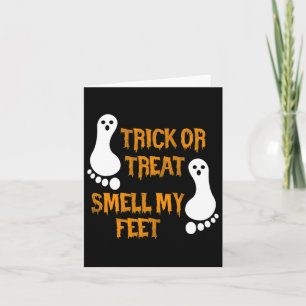 Leuke Trick or treat Ruik Mijn Voeten Halloween Kaart