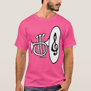 Leuke trompet koperen sleutel voor muzikanten Jazz T-shirt