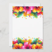 Leuke Tropische Aloha Verjaardag Pool Party Kaart (Achterkant)