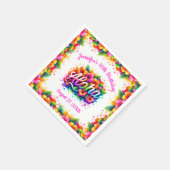 Leuke Tropische Aloha Verjaardagsfeestje Luau FEES Servet (Hoek)