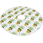 Leuke tropische ananas kerstboom rok (Gekanteld)