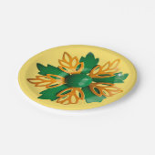 Leuke Tropische Bloem Bloemstuk Lente Zomer Verjaa Papieren Bordje (Gekanteld)