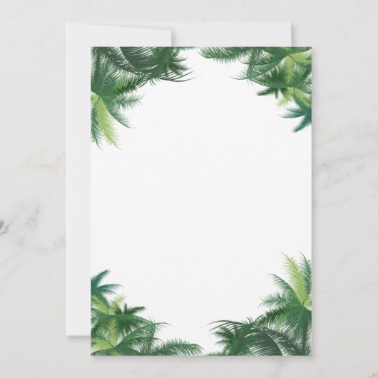 Leuke tropische kerst in juli Beach Party Kaart (Achterkant)