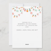 Leuke Tropische Kerst Vakantie Deck de Palmen Feestdagenkaart (Achterkant)