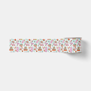 Leuke Tropische Kerstman Grosgrain Lint
