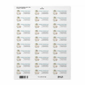 Leuke Tropische Kerstmis | Retouradreslabel Etiket (Full Sheet)