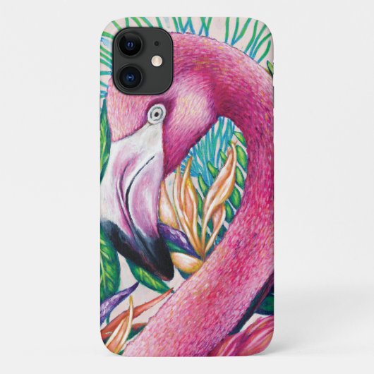 Leuke Tropische Roze Flamingo IPhone/IPad Case (Achterkant)