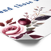 Leuke Trouw Dank Je Rood Roze Rozen Poster (Hoek)