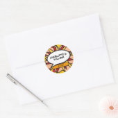 Leuke Trouw Stripboek Spraakballon Ronde Sticker (Envelop)