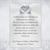 Leuke trouwdagkaart 60 jaar getrouwd bedankkaartje bedankkaart
