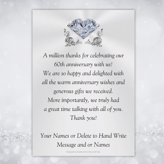 Leuke trouwdagkaarten 60 jaar getrouwd bedankjes bedankkaart