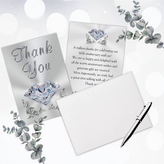 Leuke trouwdagkaarten 60 jaar getrouwd bedankjes bedankkaart