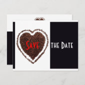 Leuke trouwdatum opslaan Bruid en Bruidegom RSVP Kaart (Voorkant / Achterkant)