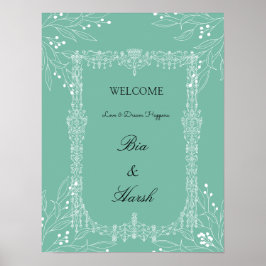 Leuke Trouwkaart Poster
