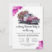 Leuke Truck Cherry Sweet Baby shower Kaart (Voorkant)