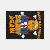 Leuke Trump Halloween maakt Halloween weer eng Fleece Deken (Voorkant (Horizontaal))