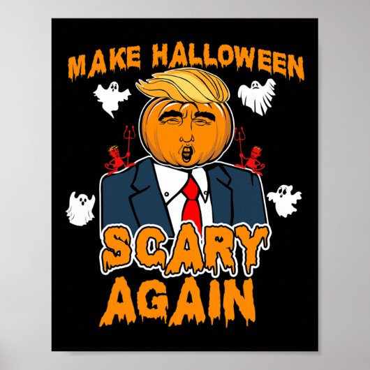 Leuke Trump Halloween maakt Halloween weer eng Poster (Voorkant)