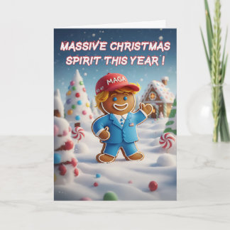 Leuke Trump Kerstkaart | MAGA Kerst Feestdagen Kaart