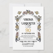 Leuke Tuin 90e Verjaardag Kaart Douche (Voorkant)