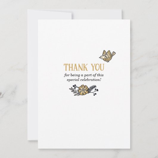 Leuke Tuin 90e Verjaardag Kaart Douche (Achterkant)