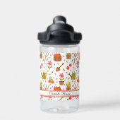 Leuke tuingereedschappen en Planten Naadloze Patro Waterfles (Achterkant)