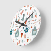 Leuke tuintijd ronde klok (Hoek)