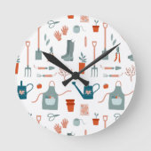 Leuke tuintijd ronde klok (Voorkant)