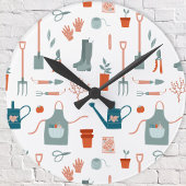 Leuke tuintijd ronde klok