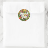 Leuke Tulp Bloementuin Dank Je Ronde Sticker (Tas)