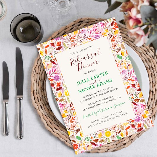 Leuke Tulp Zomer Bloemen Oefen Dinner Kaart