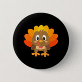 Leuke Turkije Thanksgiving Ronde Button 5,7 Cm (Voorkant)