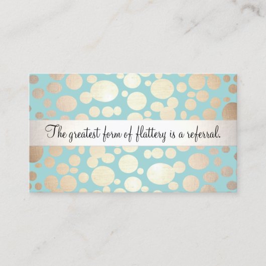 Leuke Turquoise Blauw en Gouden Salon Verwijzing K (Voorkant)