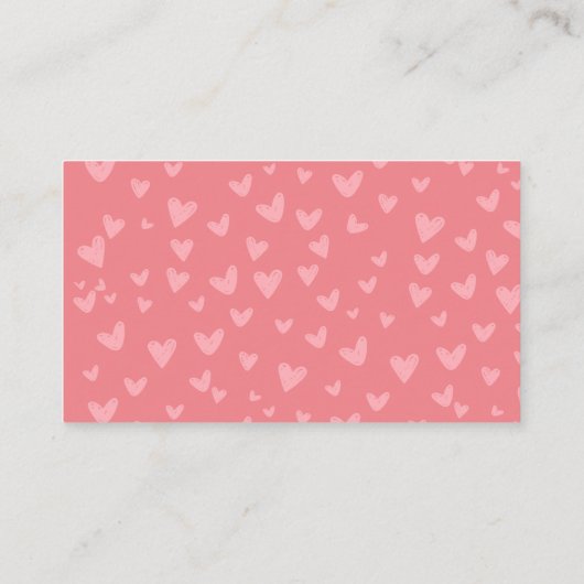 Leuke Turquoise Koraal Roze Luier Raffle Baby Part Informatiekaartje (Achterkant)