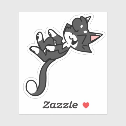 Leuke Tuxedo Cat Laptop Sticker (Vel)